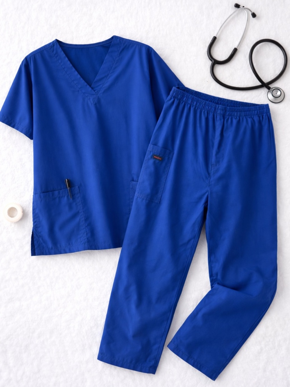 Cherokee Scrub Set | Royal Blue Top & Pants | Medical Uniform | Gently Used 💙